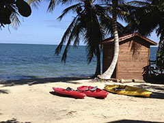 Kayaks On The Beach