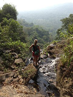 Tourist On A Hike